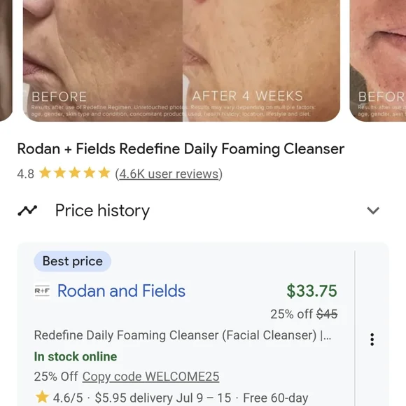 New! Rodan + Fields Redefine Daily Clay Cleanser - Picture 3 of 11